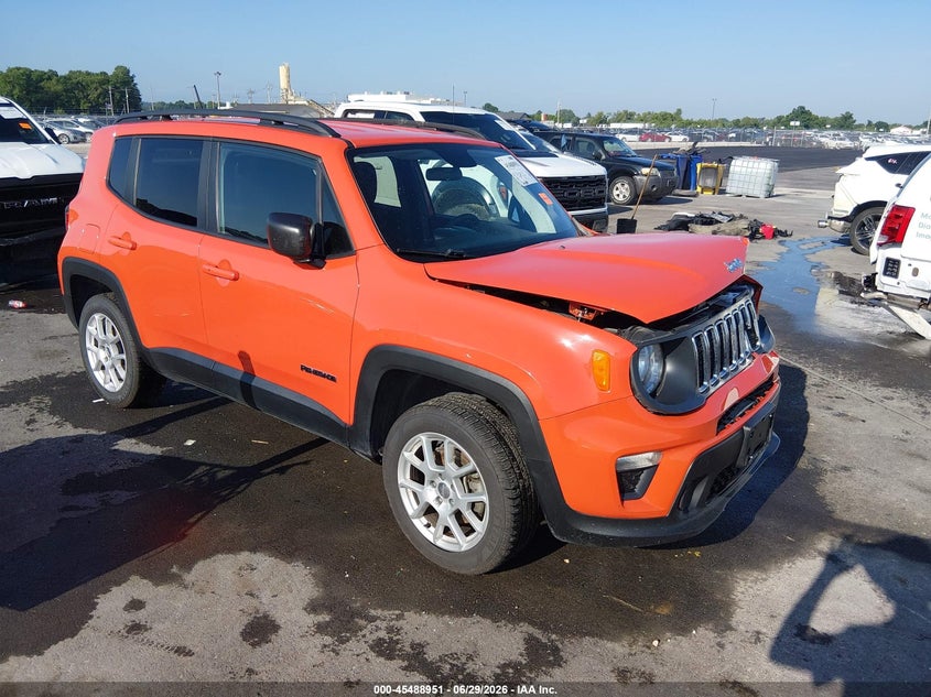 2019 Jeep Renegade VIN ZACNJBAB0KPJ77124 IAAI salvage auction — LEFT FRONT, Salvage (Missouri), sold $1,375 on 2026-08-18 (photo 1)
