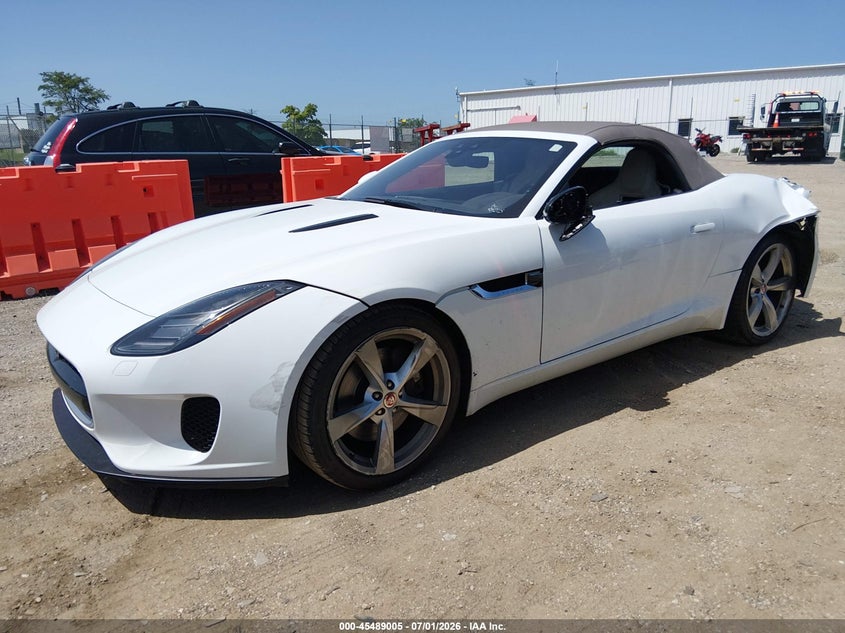 2019 Jaguar F-type VIN SAJDD5GX7KCK62980 IAAI salvage auction — LEFT REAR, Salvage (Illinois), sold $9,975 on 2026-09-05 (photo 2)
