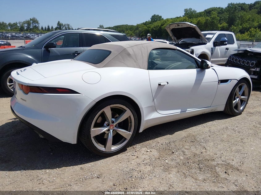 2019 Jaguar F-type VIN SAJDD5GX7KCK62980 IAAI salvage auction — LEFT REAR, Salvage (Illinois), sold $9,975 on 2026-09-05 (photo 4)