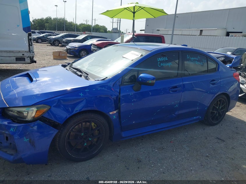 2020 Subaru Wrx sti VIN JF1VA2E67L9818696 IAAI salvage auction — SIDE, Wait Title, sold $3,550 on 2026-08-27 (photo 6)