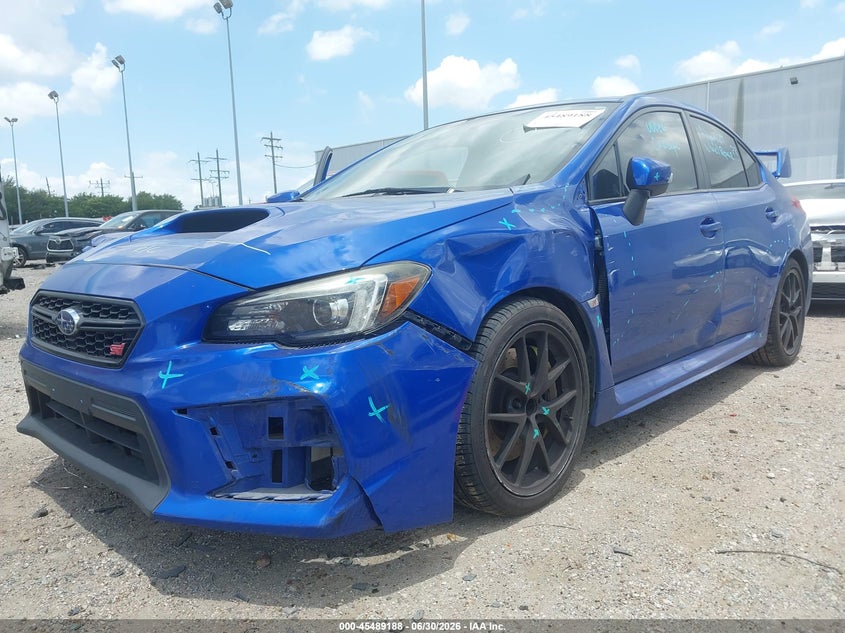 2020 Subaru Wrx sti VIN JF1VA2E67L9818696 IAAI salvage auction — LEFT SIDE, Wait Title, sold $7,100 on 2026-09-03 (photo 6)
