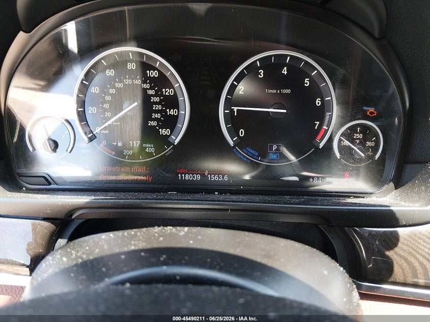 2013 BMW VIN WBAFZ9C56DD090522 IAAI salvage auction — NORMAL WEAR, Clear (Virginia), sold $1,500 on 2026-07-24 (photo 7)