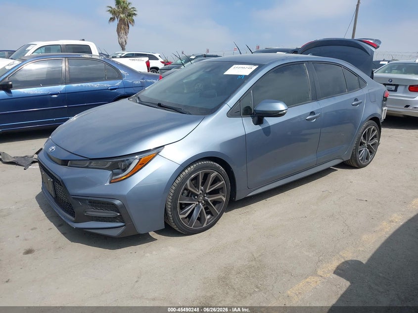2020 Toyota Corolla VIN JTDS4RCE0LJ002015 IAAI salvage auction — REAR END, Salvage (California), sold $3,800 on 2026-07-29 (photo 2)