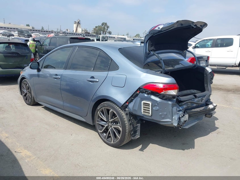 2020 Toyota Corolla VIN JTDS4RCE0LJ002015 IAAI salvage auction — REAR END, Salvage (California), sold $3,800 on 2026-07-29 (photo 3)
