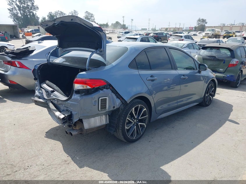 2020 Toyota Corolla VIN JTDS4RCE0LJ002015 IAAI salvage auction — REAR END, Salvage (California), sold $3,800 on 2026-07-29 (photo 4)