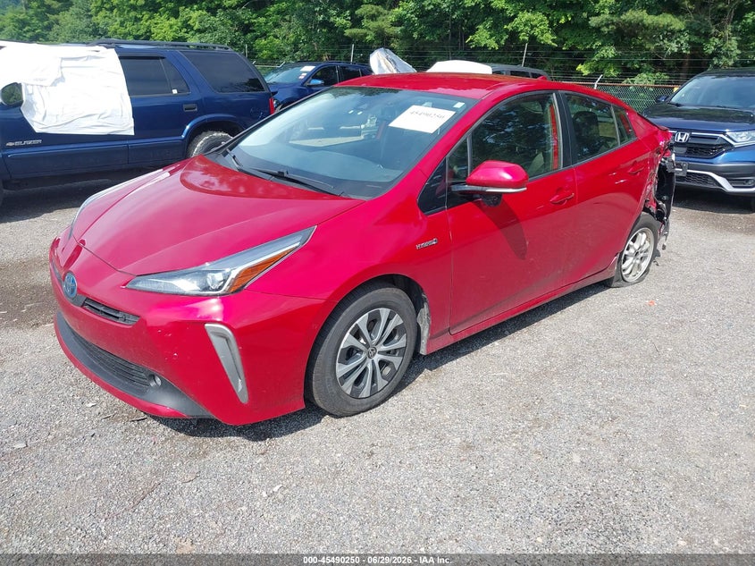 2019 Toyota Prius VIN JTDL9RFU0K3001717 IAAI salvage auction — LEFT REAR, Salvage (Ohio), sold $2,250 on 2026-07-27 (photo 2)
