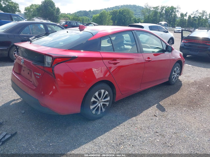 2019 Toyota Prius VIN JTDL9RFU0K3001717 IAAI salvage auction — LEFT REAR, Salvage (Ohio), sold $2,250 on 2026-07-27 (photo 4)
