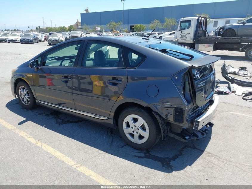 2011 Toyota Prius VIN JTDKN3DUXB1430382 IAAI salvage auction — REAR END, Salvage (California), sold $2,750 on 2026-07-13 (photo 3)