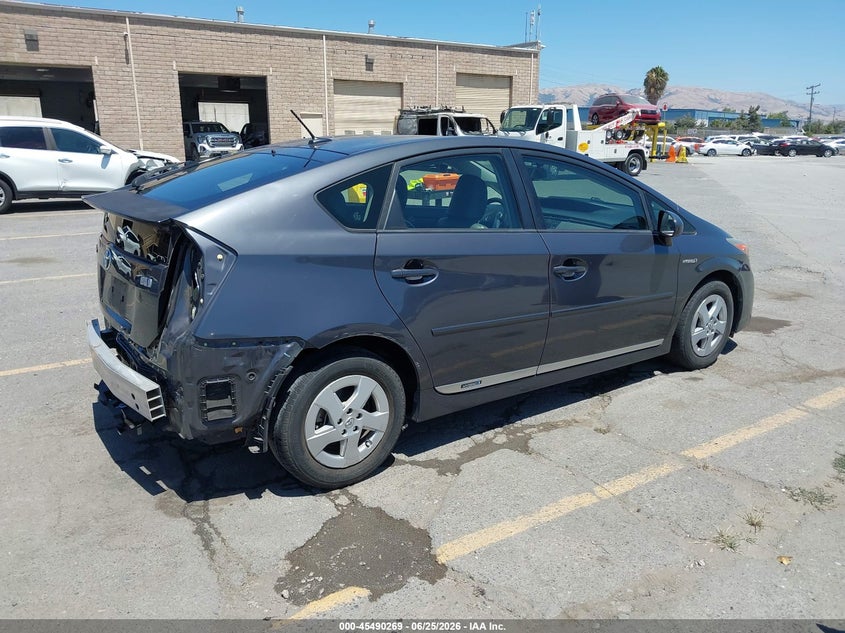 2011 Toyota Prius VIN JTDKN3DUXB1430382 IAAI salvage auction — REAR END, Salvage (California), sold $2,750 on 2026-07-13 (photo 4)