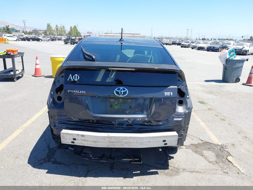 2011 Toyota Prius VIN JTDKN3DUXB1430382 IAAI salvage auction — REAR END, Salvage (California), sold $2,750 on 2026-07-13 (photo 6)