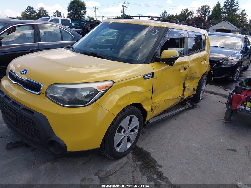 2014 Kia Soul VIN KNDJP3A56E7015077 IAAI salvage auction — LEFT SIDE, Salvage (North Carolina), sold $25 on 2026-07-29 (photo 2)