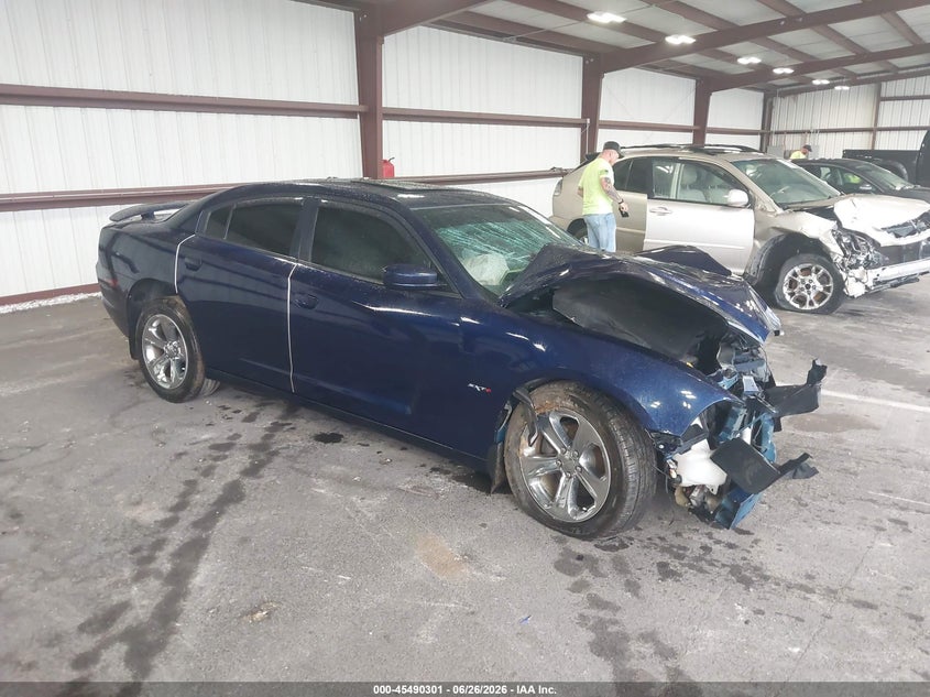 2014 Dodge Charger VIN 2C3CDXHG6EH368993 IAAI salvage auction — FRONT END, Salvage (Indiana), sold $350 on 2026-08-01 (photo 1)