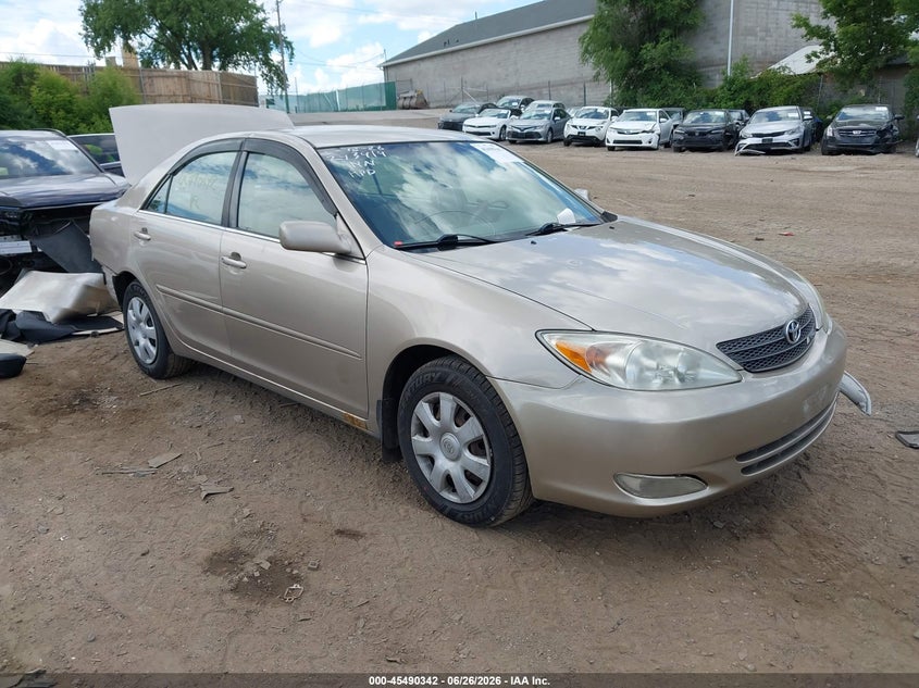 2003 Toyota Camry VIN JTDBE32KX30203699 IAAI salvage auction — REAR END, Parts Only Bos (Minnesota), sold $275 on 2026-07-15 (photo 1)