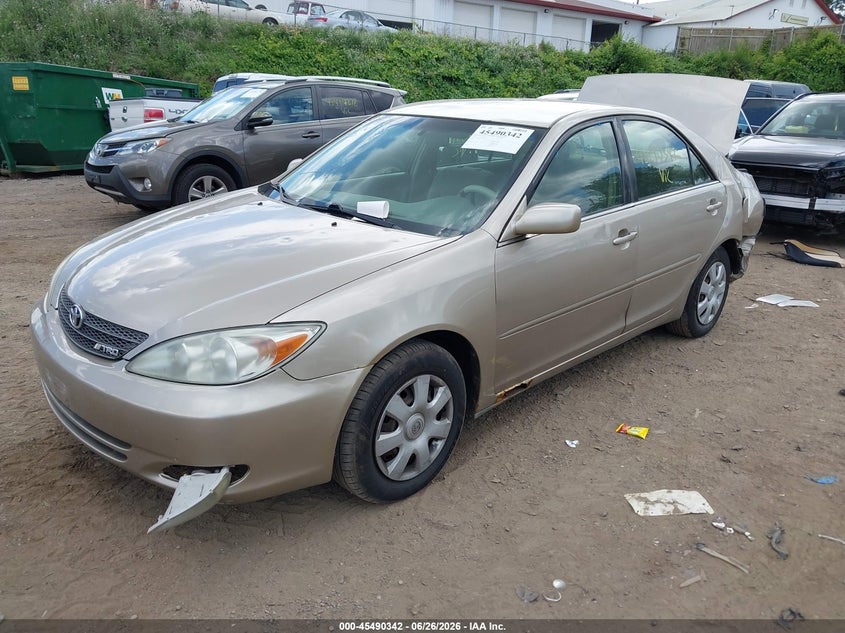 2003 Toyota Camry VIN JTDBE32KX30203699 IAAI salvage auction — REAR END, Parts Only Bos (Minnesota), sold $275 on 2026-07-15 (photo 2)