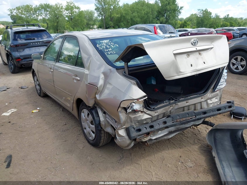 2003 Toyota Camry VIN JTDBE32KX30203699 IAAI salvage auction — REAR END, Parts Only Bos (Minnesota), sold $275 on 2026-07-15 (photo 3)