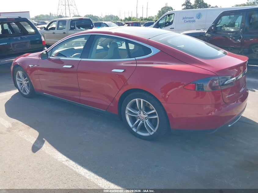 2014 Tesla Model s VIN 5YJSA1S1XEFP56283 IAAI salvage auction — NORMAL WEAR, Clear (Tennessee), sold $2,800 on 2026-07-28 (photo 3)