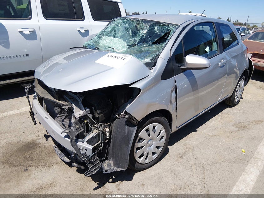 2015 Toyota Yaris VIN VNKJTUD35FA028779 IAAI salvage auction — FRONT END, Salvage (California), sold $25 on 2026-07-28 (photo 2)
