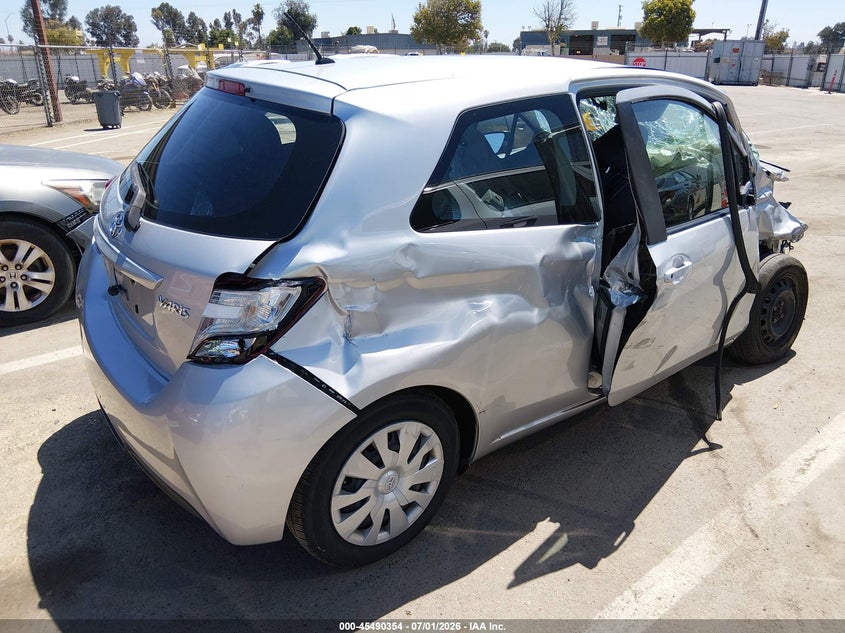 2015 Toyota Yaris VIN VNKJTUD35FA028779 IAAI salvage auction — FRONT END, Salvage (California), sold $25 on 2026-07-28 (photo 4)
