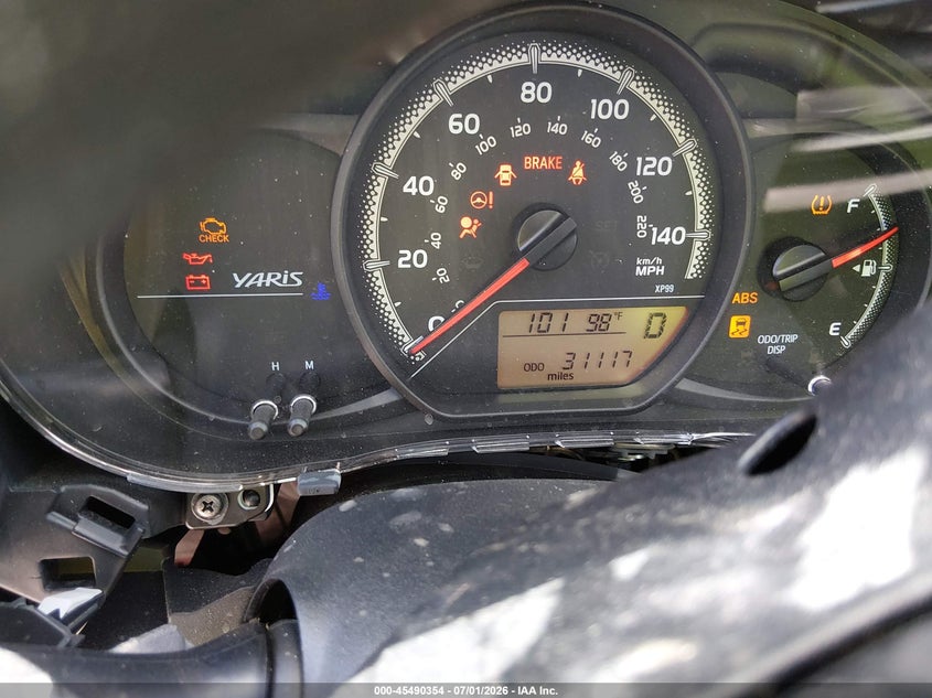 2015 Toyota Yaris VIN VNKJTUD35FA028779 IAAI salvage auction — FRONT END, Salvage (California), sold $25 on 2026-07-28 (photo 7)