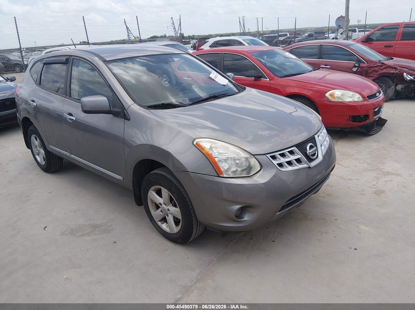 2013 Nissan Rogue VIN JN8AS5MV9DW150228 IAAI salvage auction — FRONT & REAR, Original (Texas), sold $250 on 2026-07-28 (photo 1)