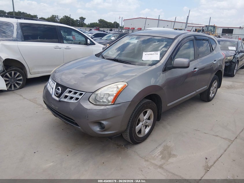 2013 Nissan Rogue VIN JN8AS5MV9DW150228 IAAI salvage auction — FRONT & REAR, Original (Texas), sold $250 on 2026-07-28 (photo 2)