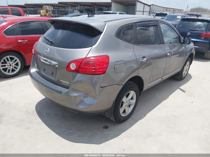 2013 Nissan Rogue VIN JN8AS5MV9DW150228 IAAI salvage auction — FRONT & REAR, Original (Texas), sold $250 on 2026-07-28 (photo 4)