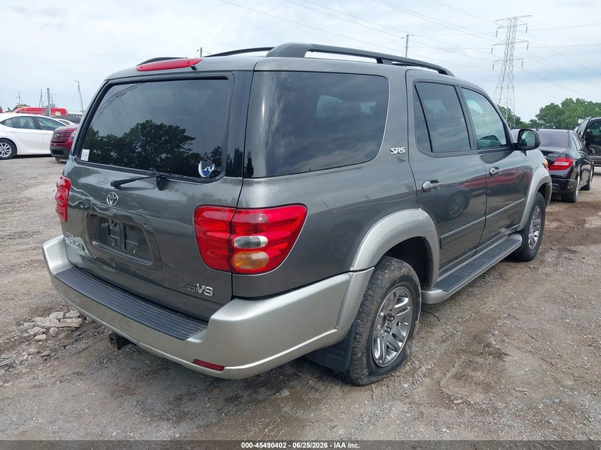2004 Toyota Sequoia VIN 5TDZT34AX4S219957 IAAI salvage auction — NORMAL WEAR, Clear (Indiana), sold $1,050 on 2026-07-08 (photo 4)