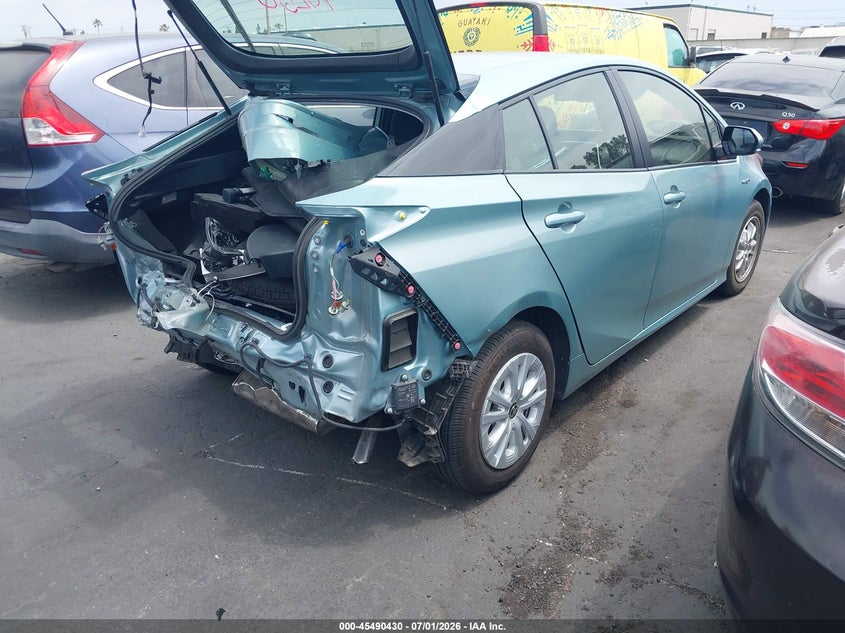 2019 Toyota Prius VIN JTDKARFU2K3102132 IAAI salvage auction — REAR END, Salvage Certificate (California), sold $5,900 on 2026-07-29 (photo 4)