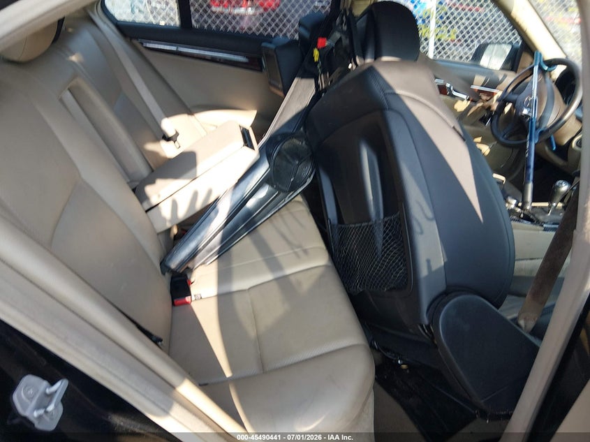 2011 Mercedes-benz C class VIN WDDGF8BB2BR142493 IAAI salvage auction — FRONT & REAR, Bill Of Sale (New York), sold $425 on 2026-08-04 (photo 8)