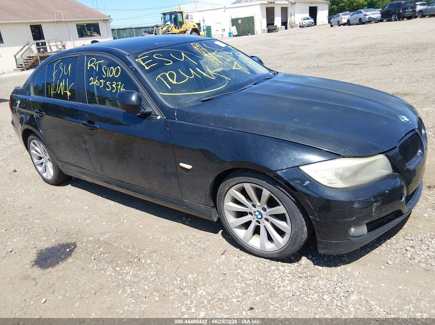 2011 BMW 3 series VIN WBAPH7G53BNN02103 IAAI salvage auction — FRONT & REAR, Bill Of Sale (New York), sold $25 on 2026-08-04 (photo 1)