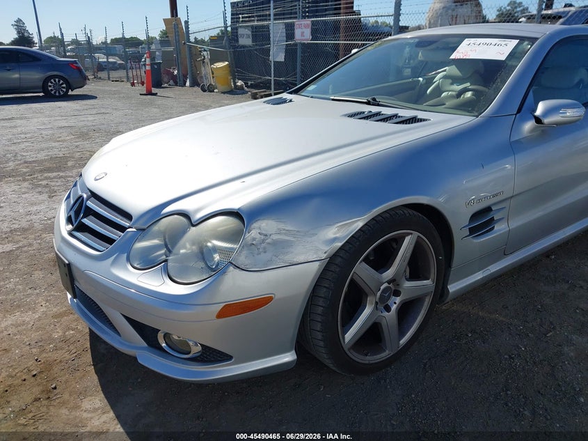 2007 Mercedes-benz Sl-class VIN WDBSK72F57F118936 IAAI salvage auction — LEFT FRONT, Salvage (California), sold $9,500 on 2026-07-10 (photo 6)