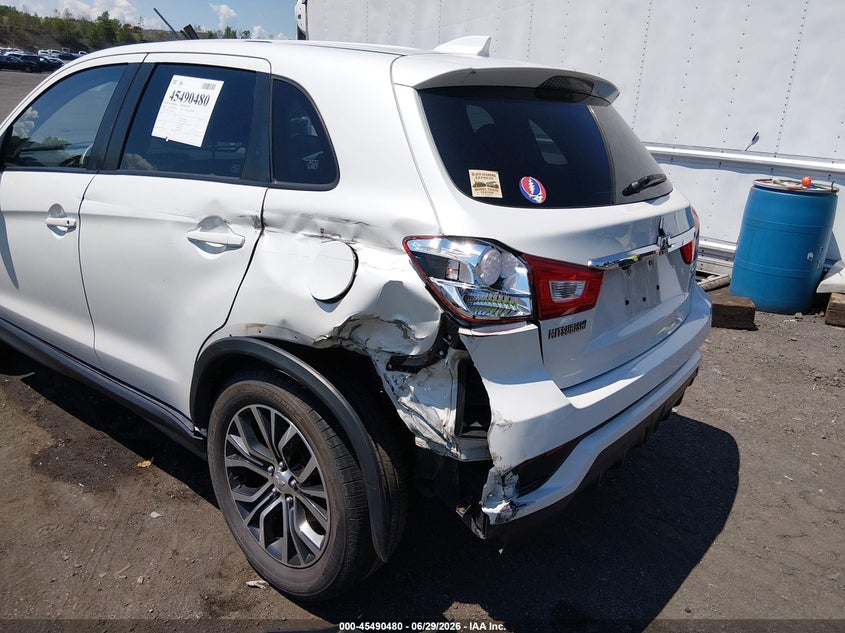 2018 Mitsubishi Outlander VIN JA4AR3AU9JU012701 IAAI salvage auction — LEFT REAR, Salvage (Pennsylvania), sold $3,900 on 2026-07-14 (photo 6)