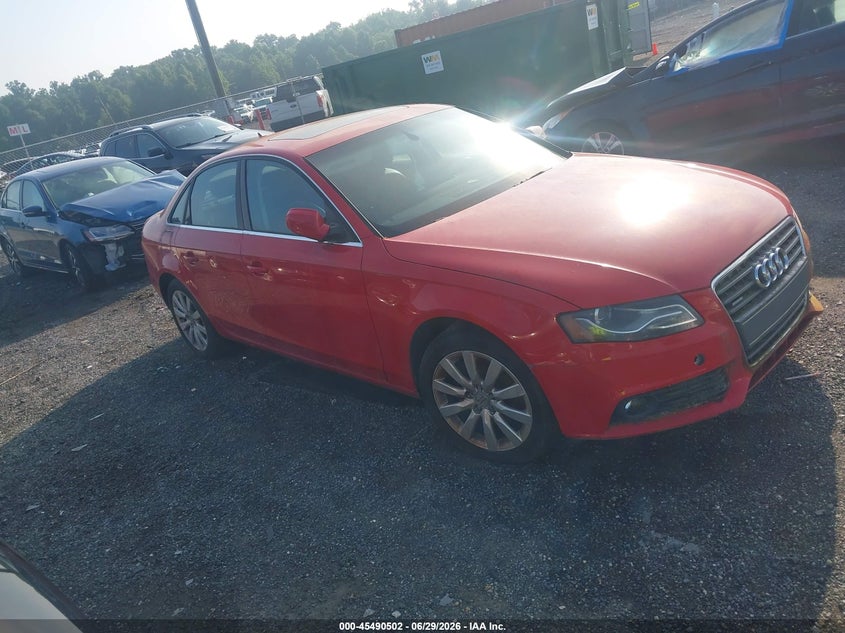 2010 Audi A4 VIN WAUFFAFL6AN052976 IAAI salvage auction — NORMAL WEAR, Clear (Delaware), sold $550 on 2026-07-13 (photo 1)