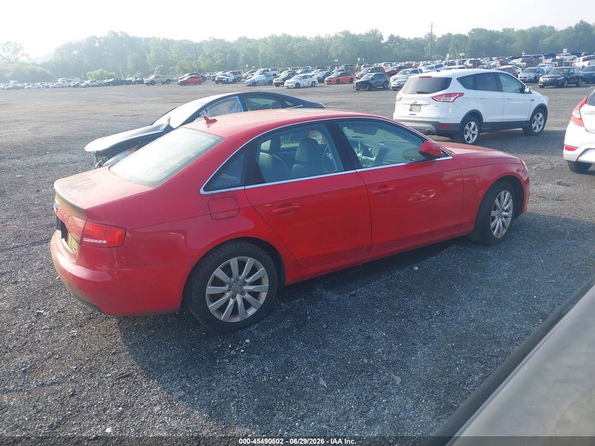 2010 Audi A4 VIN WAUFFAFL6AN052976 IAAI salvage auction — NORMAL WEAR, Clear (Delaware), sold $550 on 2026-07-13 (photo 4)