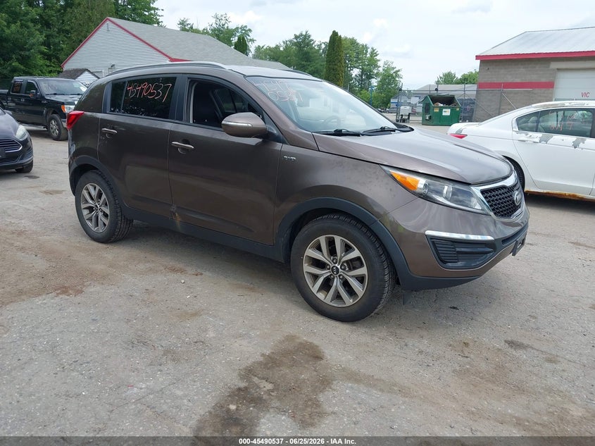 2015 Kia Sportage VIN KNDPBCAC7F7756475 IAAI salvage auction — NORMAL WEAR, Original (Maine), sold $1,350 on 2026-07-27 (photo 1)