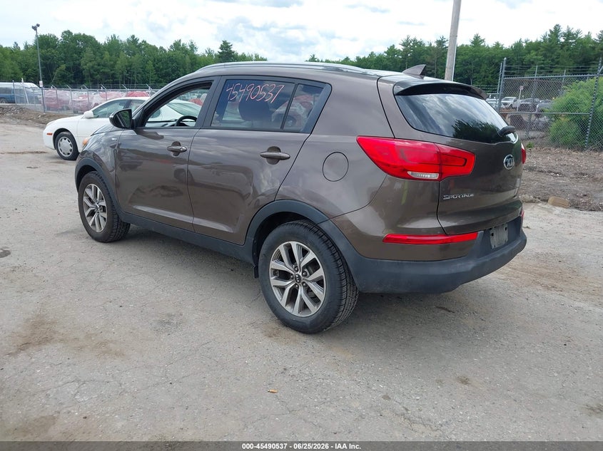 2015 Kia Sportage VIN KNDPBCAC7F7756475 IAAI salvage auction — NORMAL WEAR, Original (Maine), sold $1,350 on 2026-07-27 (photo 3)