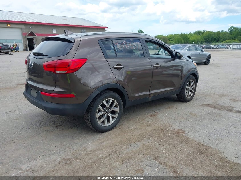 2015 Kia Sportage VIN KNDPBCAC7F7756475 IAAI salvage auction — NORMAL WEAR, Original (Maine), sold $1,350 on 2026-07-27 (photo 4)