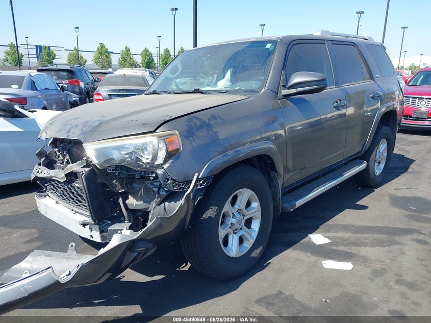 2015 Toyota 4runner VIN JTEZU5JR5F5102326 IAAI salvage auction — FRONT END, Salvage Certificate (California), sold $5,600 on 2026-07-10 (photo 2)