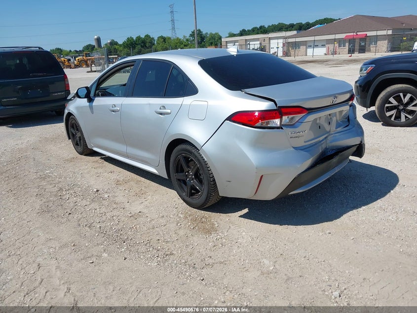 2021 Toyota Corolla VIN JTDEPMAE4MJ150888 IAAI salvage auction — FRONT & REAR, Clear Claim Paid (Wisconsin), sold $4,100 on 2026-07-28 (photo 3)