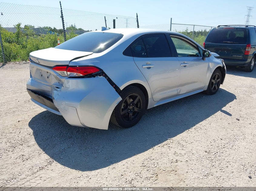 2021 Toyota Corolla VIN JTDEPMAE4MJ150888 IAAI salvage auction — FRONT & REAR, Clear Claim Paid (Wisconsin), sold $4,100 on 2026-07-28 (photo 4)