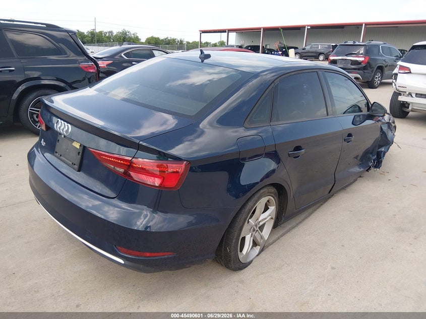 2018 Audi A3 VIN WAUAUGFF4J1040250 IAAI salvage auction — RIGHT FRONT, Salvage (Idaho), sold $1,675 on 2026-08-14 (photo 4)