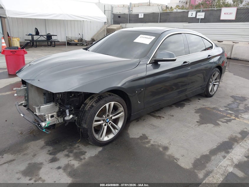 2018 BMW 4er VIN WBA4J1C53JBG78663 IAAI salvage auction — FRONT & REAR, Salvage (California), sold $6,000 on 2026-08-12 (photo 2)