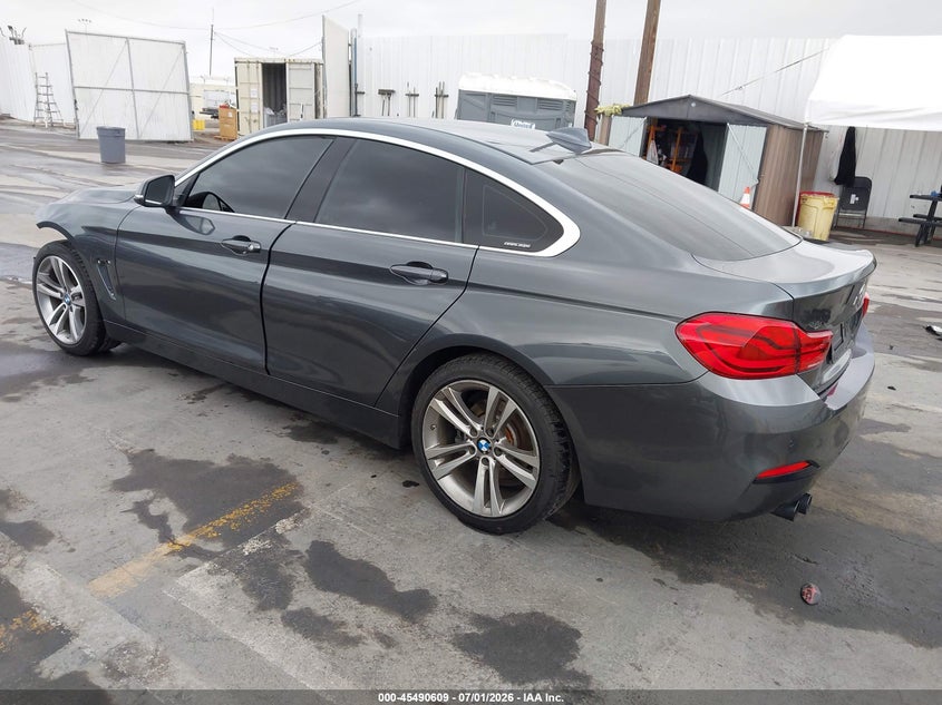 2018 BMW 4er VIN WBA4J1C53JBG78663 IAAI salvage auction — FRONT & REAR, Salvage (California), sold $6,000 on 2026-08-12 (photo 3)