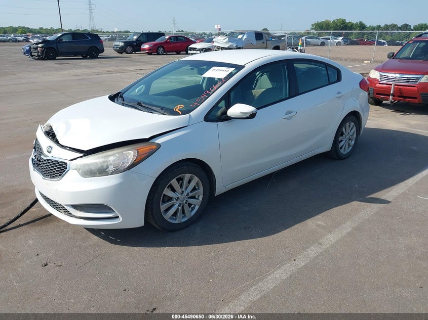 2016 Kia Forte VIN KNAFX4A61G5470645 IAAI salvage auction — FRONT END, Salvage (Tennessee), sold $1,000 on 2026-07-14 (photo 2)