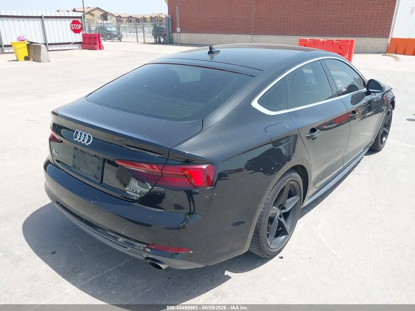 2018 Audi A5 VIN WAUENCF55JA084384 IAAI salvage auction — FRONT END, Original (Texas), sold $9,950 on 2026-08-19 (photo 4)