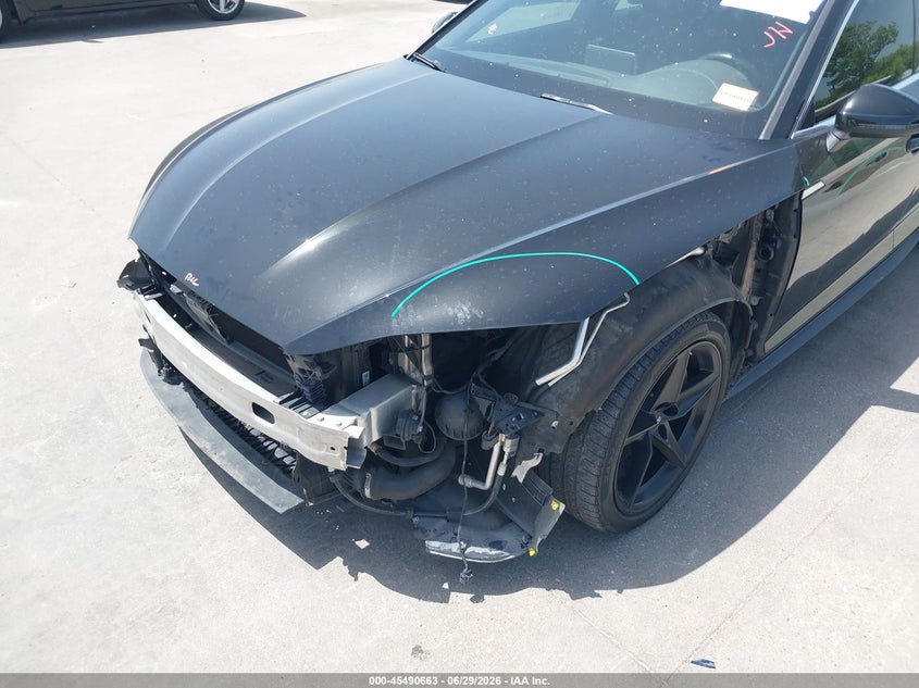 2018 Audi A5 VIN WAUENCF55JA084384 IAAI salvage auction — FRONT END, Original (Texas), sold $9,950 on 2026-08-19 (photo 6)
