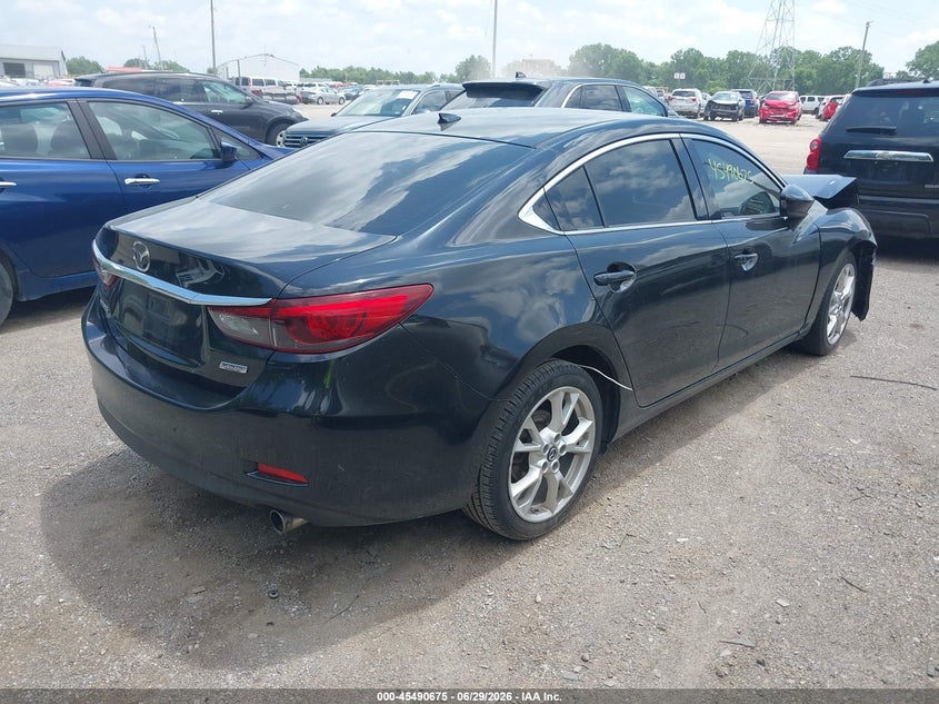 2016 Mazda 6 VIN JM1GJ1T51G1427426 IAAI salvage auction — FRONT END, Clear (Indiana), sold $725 on 2026-07-29 (photo 4)