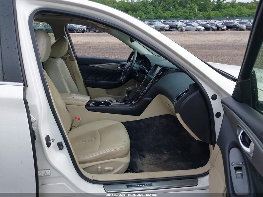 2014 Infiniti Q50 VIN JN1AV7AR0EM700373 IAAI salvage auction — FRONT END, Mv-907A (New York), sold $650 on 2026-07-28 (photo 5)