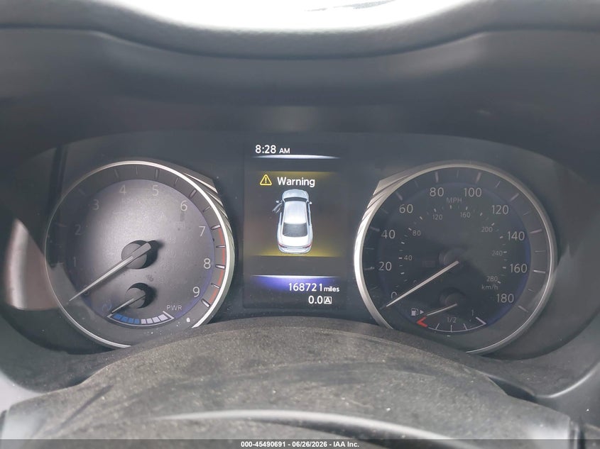 2014 Infiniti Q50 VIN JN1AV7AR0EM700373 IAAI salvage auction — FRONT END, Mv-907A (New York), sold $650 on 2026-07-28 (photo 7)