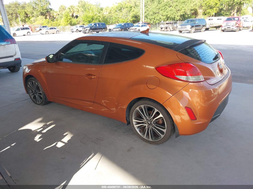 2015 Hyundai Veloster VIN KMHTC6ADXFU241747 IAAI salvage auction — NORMAL WEAR, Clear (Florida), sold $225 on 2026-07-15 (photo 3)